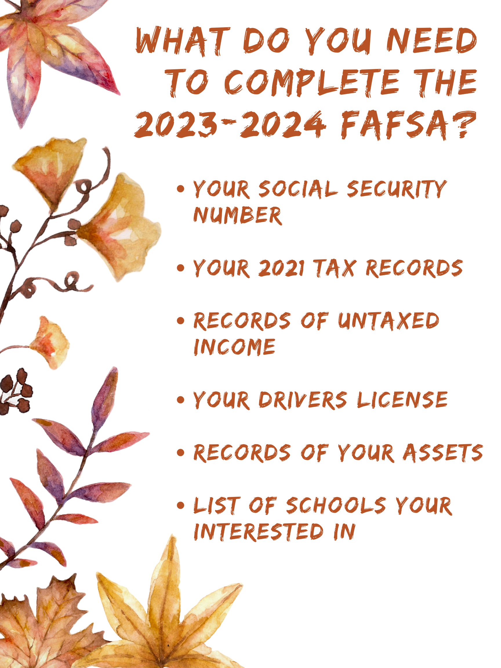 Columbia College 20222023 FAFSA/Dream Act